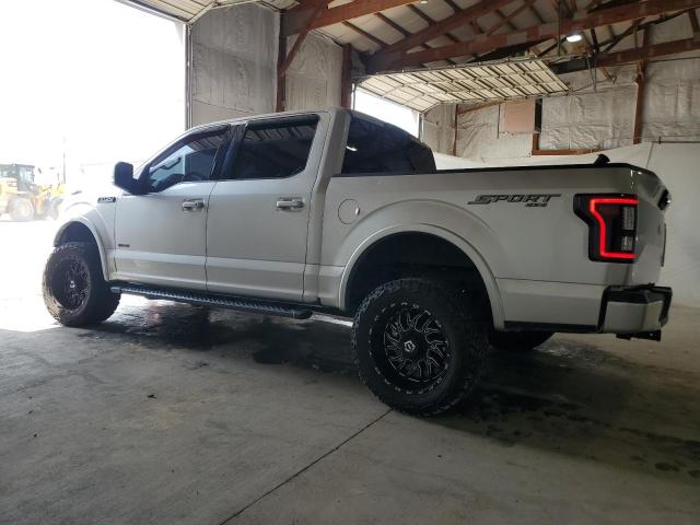 FORD F150 SUPER 2016 silver crew pic gas 1FTEW1EP4GFD03371 photo #3