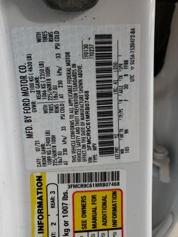 2021 FORD BRONCO SPO - 3FMCR9C61MRB07468