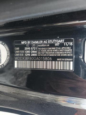 2016 MERCEDES-BENZ S 550 WDDXJ8FB0GA015806