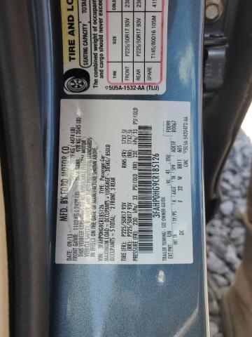 2012 FORD FUSION SE - 3FAHP0HG9CR185126