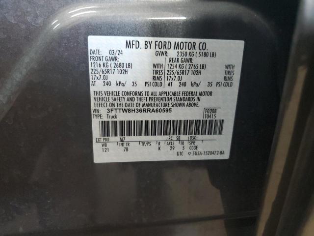 2024 FORD MAVERICK X - 3FTTW8H36RRA60595