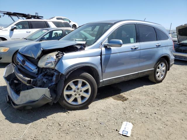 HONDA CR-V EXL 2007 blue  gas JHLRE387X7C071732 photo #1