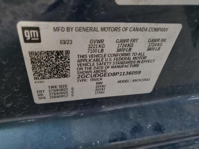 2023 CHEVROLET SILVERADO - 2GCUDGED8P1136059