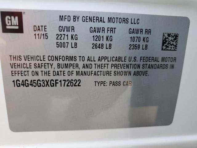 2016 BUICK LACROSSE S - 1G4G45G3XGF172622