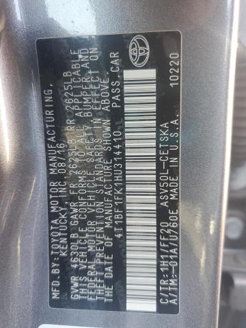 2017 TOYOTA CAMRY LE - 4T1BF1FK1HU314410