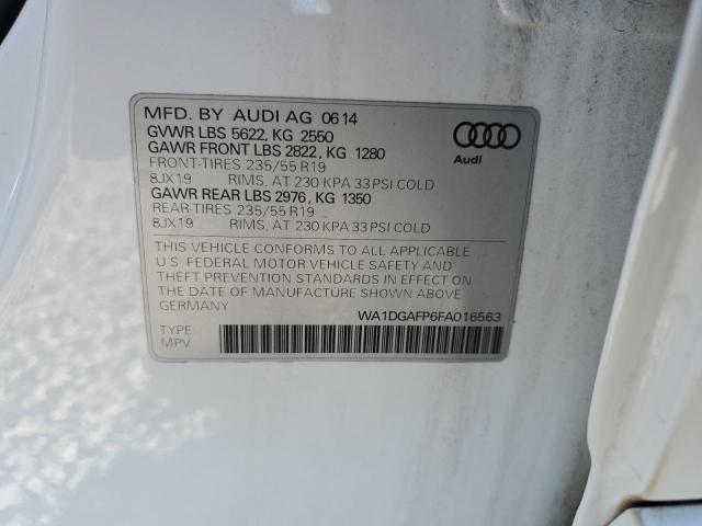 2015 AUDI Q5 PREMIUM WA1DGAFP6FA016563