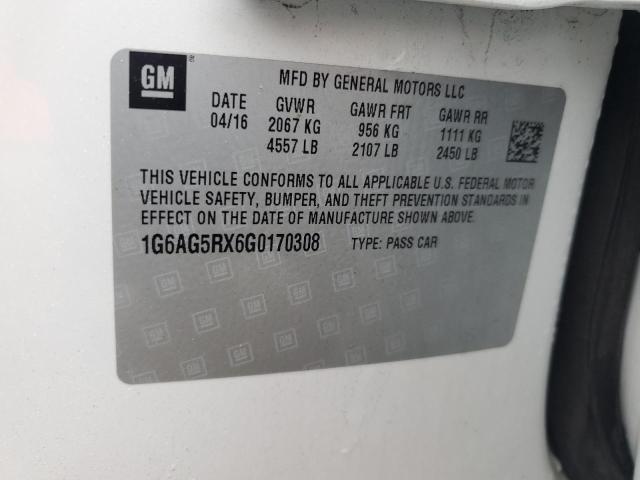 2016 CADILLAC ATS - 1G6AG5RX6G0170308