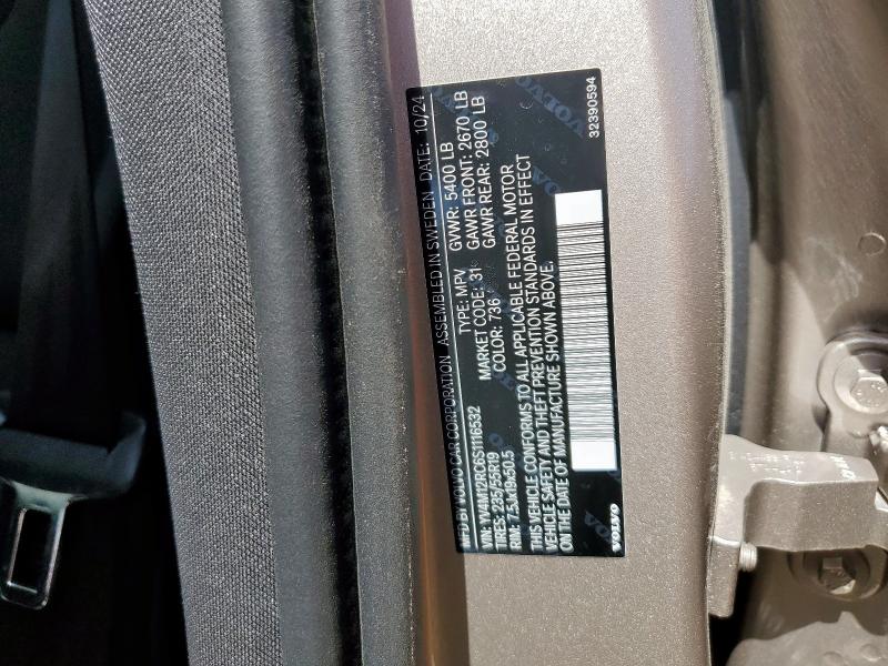2025 VOLVO XC60 PLUS YV4M12RC6S1116532