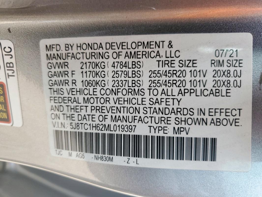 2021 ACURA RDX A-SPEC - 5J8TC1H62ML019397