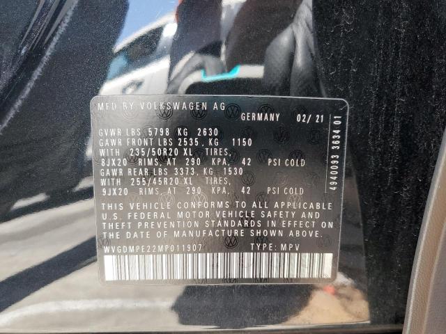 2021 VOLKSWAGEN ID.4 FIRST WVGDMPE22MP011907