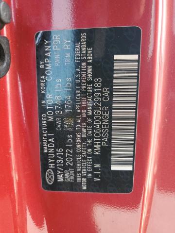 2016 HYUNDAI VELOSTER - KMHTC6AD3GU299183