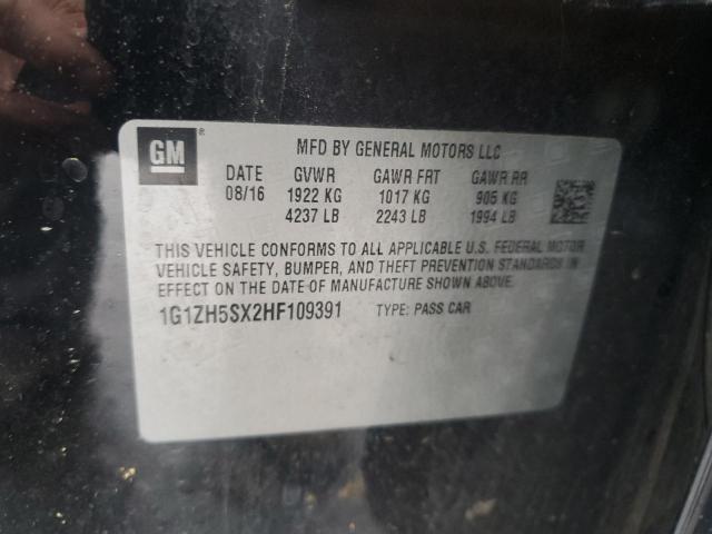 2017 CHEVROLET MALIBU CLA 1G1ZH5SX2HF109391