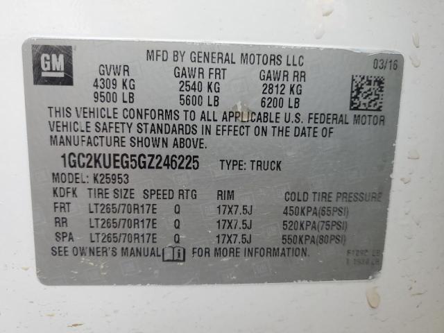 2016 CHEVROLET 2500 1GC2KUEG5GZ246225