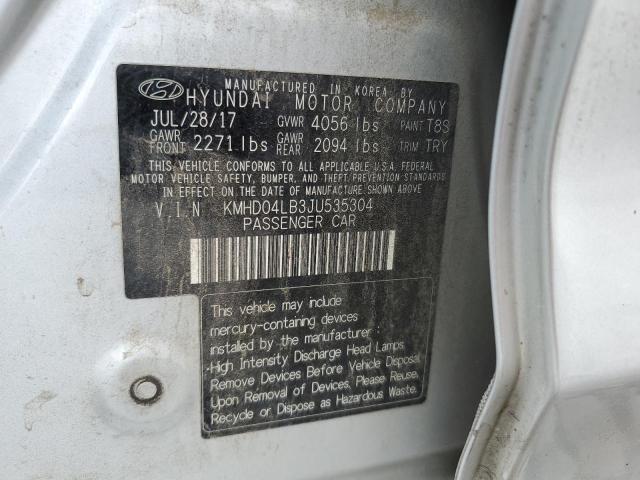 2018 HYUNDAI ELANTRA SP KMHD04LB3JU535304