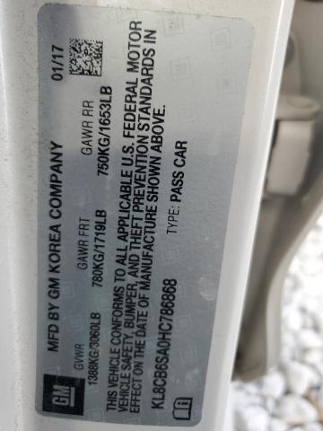 2017 CHEVROLET SPARK LS KL8CB6SA0HC786868