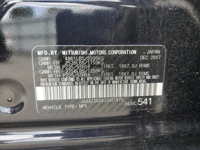 2018 MITSUBISHI OUTLANDER - JA4AZ3A39JJ001870