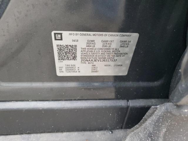 2018 CHEVROLET EQUINOX LT - 2GNAXJEV1J6317537