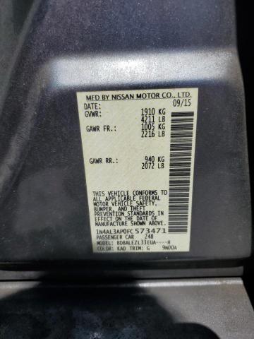 2015 NISSAN ALTIMA 2.5 - 1N4AL3AP0FC573471