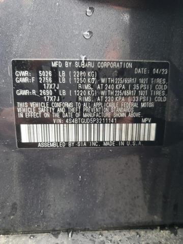 2023 SUBARU OUTBACK WI 4S4BTGUD5P3211141
