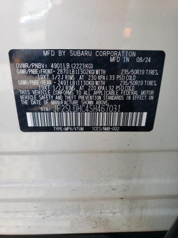 2025 SUBARU FORESTER S JF2SLDHC4SH467031