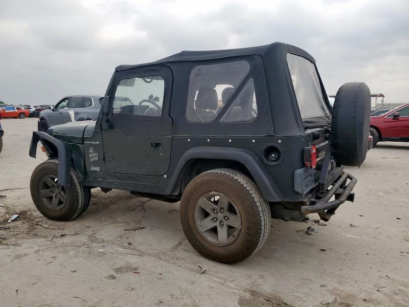 JEEP WRANGLER / 1997 green  gas 1J4FY29P7VP446797 photo #3