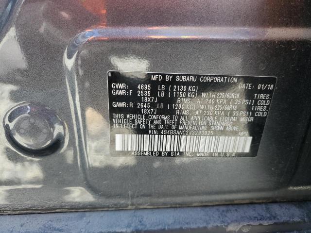2018 SUBARU OUTBACK 2. 4S4BSANC2J3293925