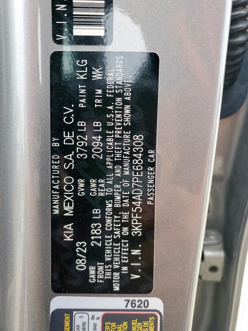 2023 KIA FORTE GT L - 3KPF54AD7PE684308