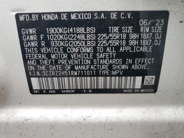 2024 HONDA HR-V SPORT 3CZRZ2H51RM711011