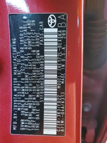 2016 TOYOTA COROLLA L - 5YFBURHE0GP408838