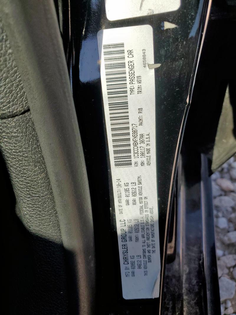 2015 CHRYSLER 200 LIMITED 1C3CCCABXFN598717