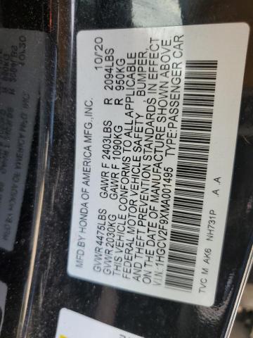 2021 HONDA ACCORD TOU - 1HGCV2F9XMA001495