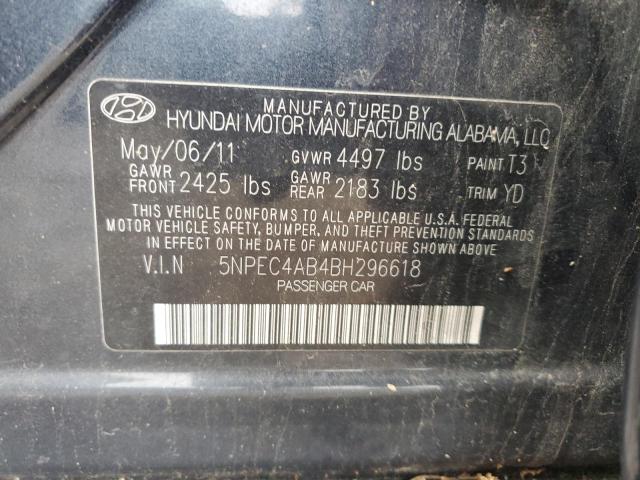 2011 HYUNDAI SONATA SE - 5NPEC4AB4BH296618