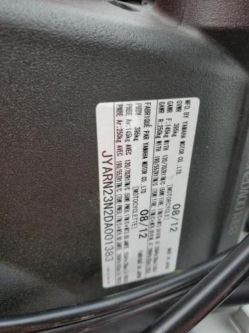 2013 YAMAHA YZFR1 JYARN23N2DA001383