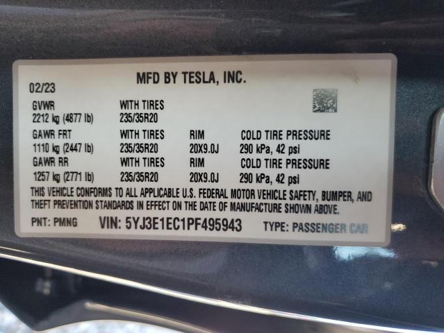 2023 TESLA MODEL 3 - 5YJ3E1EC1PF495943