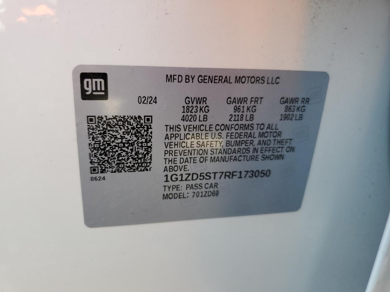 Lot #3181113286 2024 CHEVROLET MALIBU LT