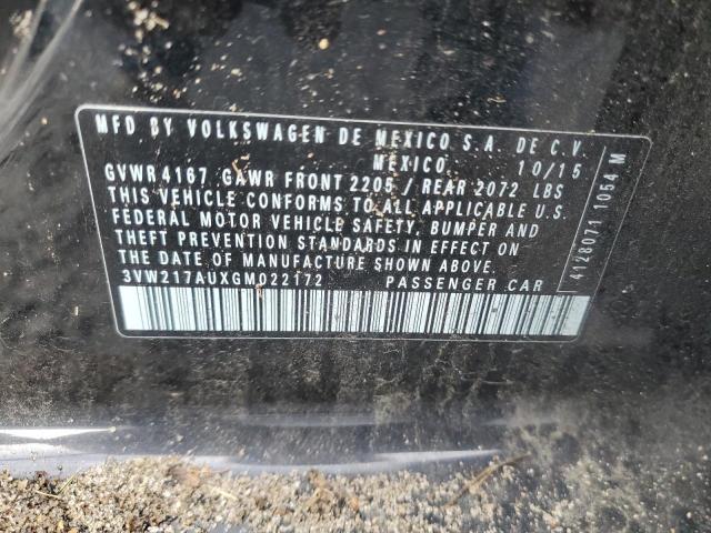 2016 VOLKSWAGEN GOLF S/SE - 3VW217AUXGM022172