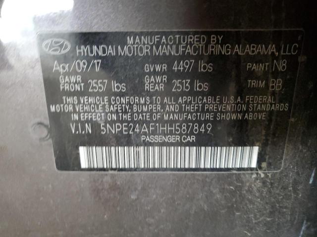 2017 HYUNDAI SONATA SE - 5NPE24AF1HH587849