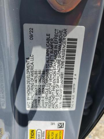 2022 HONDA ACCORD SPO - 1HGCV2F30NA019081