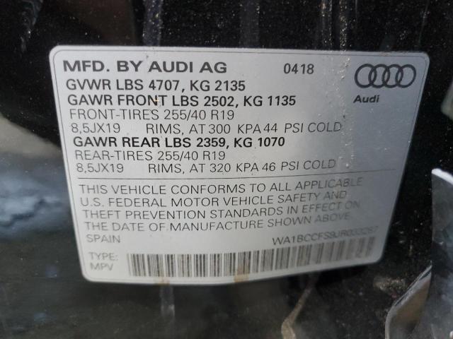 2018 AUDI Q3 PREMIUM - WA1BCCFS9JR033287