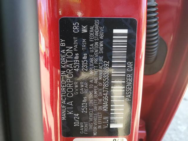 2025 KIA K5 GT LINE - KNAG64J78S5336692