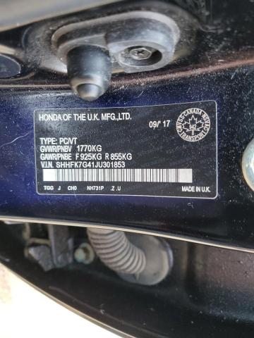 2018 HONDA CIVIC SPOR - SHHFK7G41JU301853