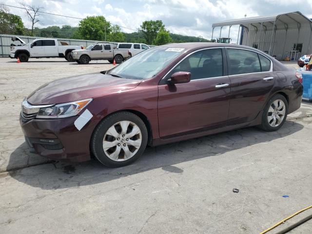 HONDA ACCORD SPO 2017 maroon  gas 1HGCR2F5XHA300444 photo #1