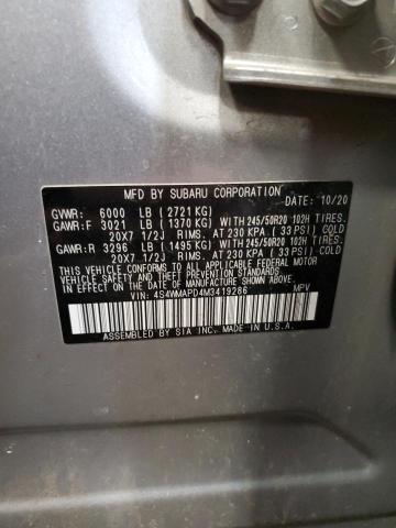 2021 SUBARU ASCENT LIM 4S4WMAPD4M3419286