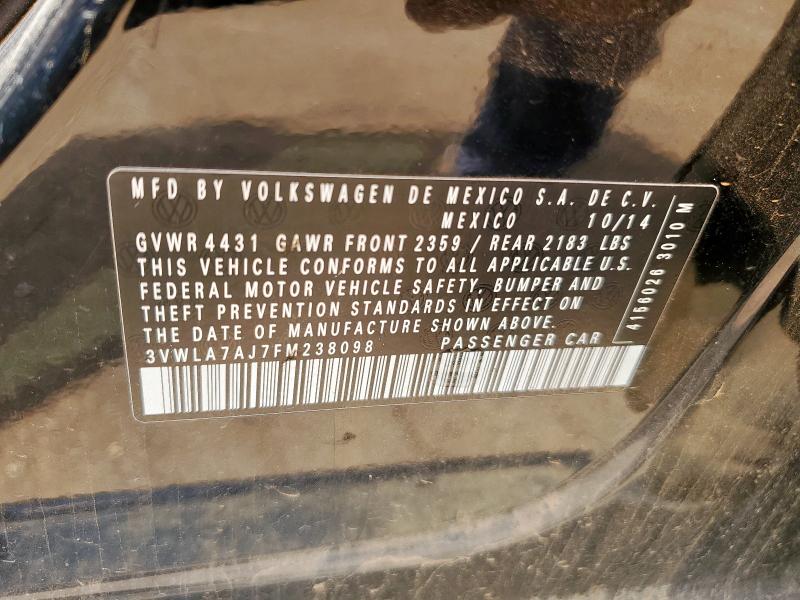 2015 VOLKSWAGEN JETTA TDI 3VWLA7AJ7FM238098
