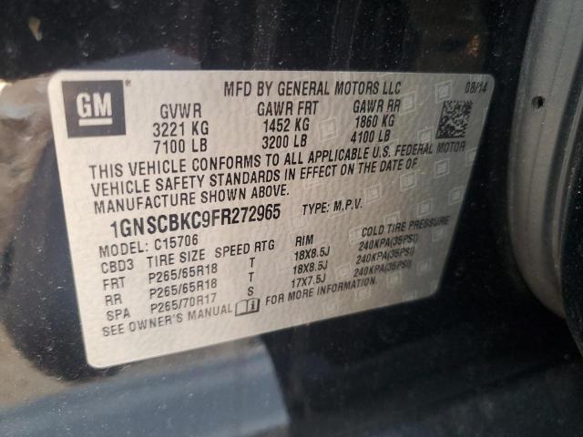 2015 CHEVROLET TAHOE C150 - 1GNSCBKC9FR272965
