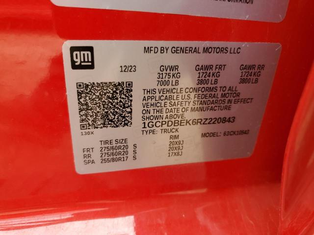 2024 CHEVROLET SILVERADO - 1GCPDBEK6RZ220843