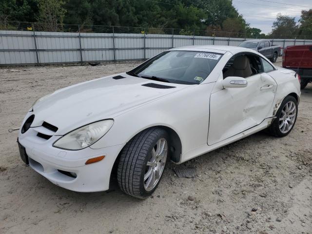 MERCEDES-BENZ SLK 350 2005 white  gas WDBWK56F75F054914 photo #1