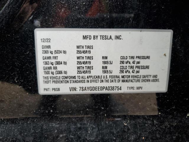 2023 TESLA MODEL Y - 7SAYGDEE0PA038754