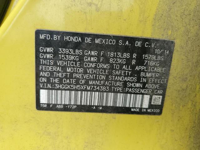 2015 HONDA FIT LX - 3HGGK5H5XFM734383