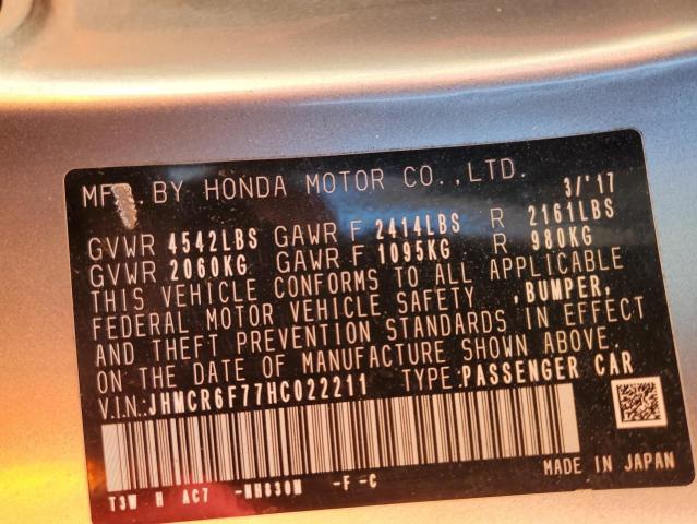 2017 HONDA ACCORD TOU - JHMCR6F77HC022211